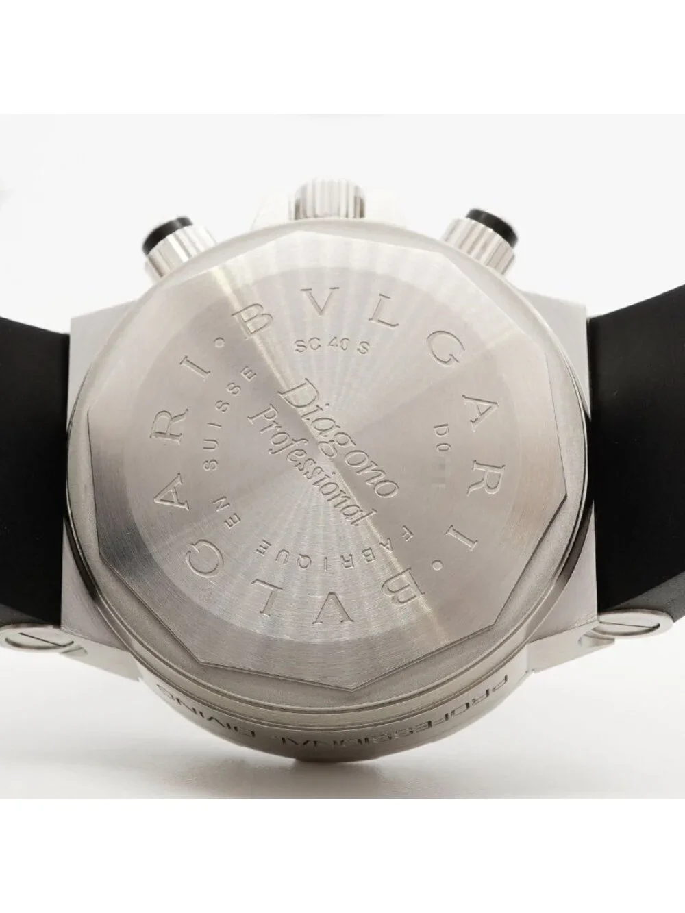 Bvlgari Bulgari Diagono Scuba Flyback Black Dial Watch